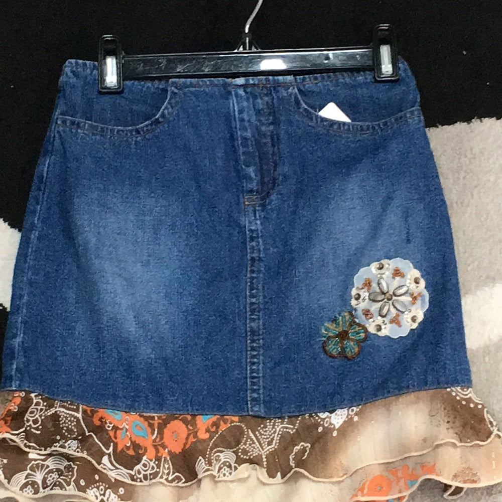 Size 8 kids blue jean skirt