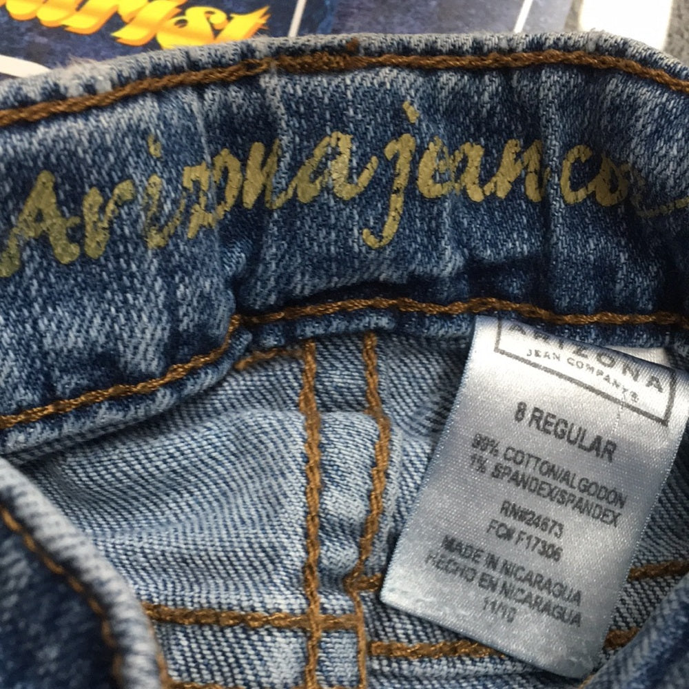 Arizona Jean sz 8 kids blue jeans