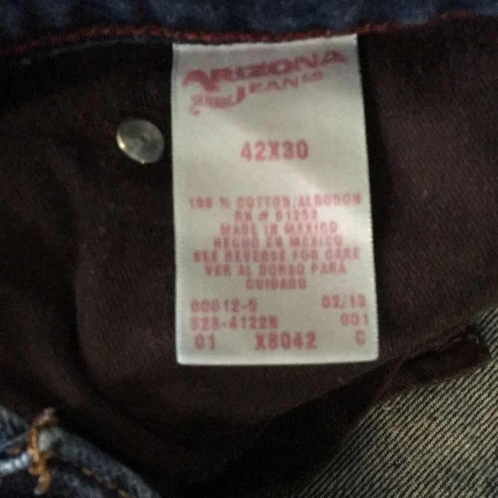 Arizona Jean co. sz 42/30 men jeans