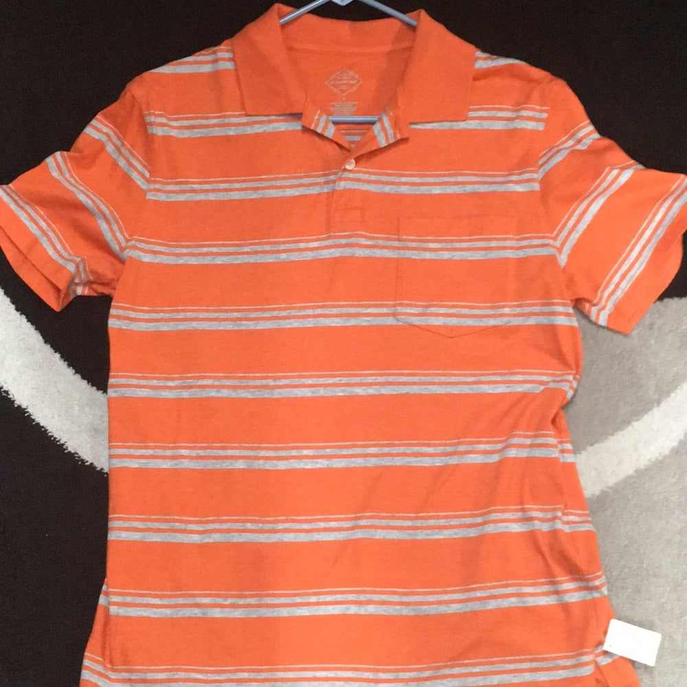 St John’s Bay Orange and Gray small Men’s shirt