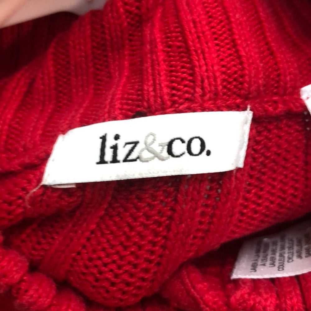 Liz and co. Red, white and blue sweater size small