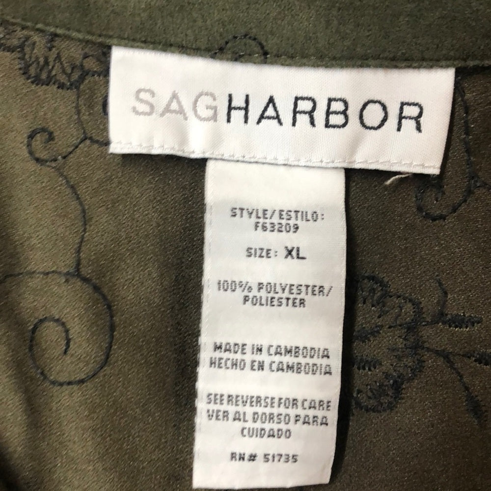 Sag Harbor size XL green long sleeve lady’s top