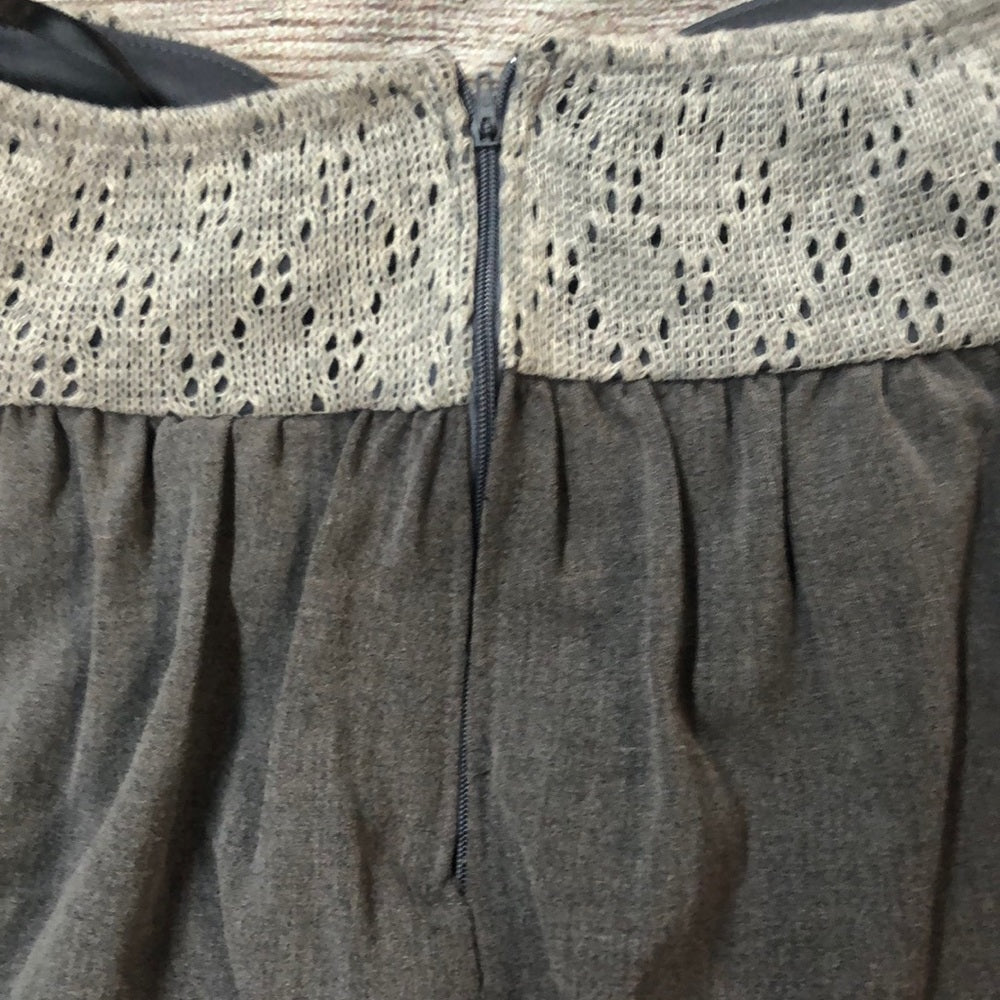 Gray size small gray strapless lady’s dress