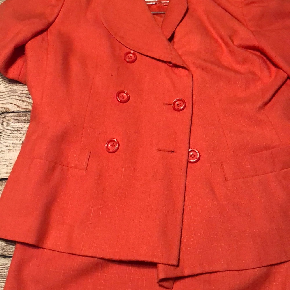 Morgan Miller sz 10 2pc womens orange dress suit