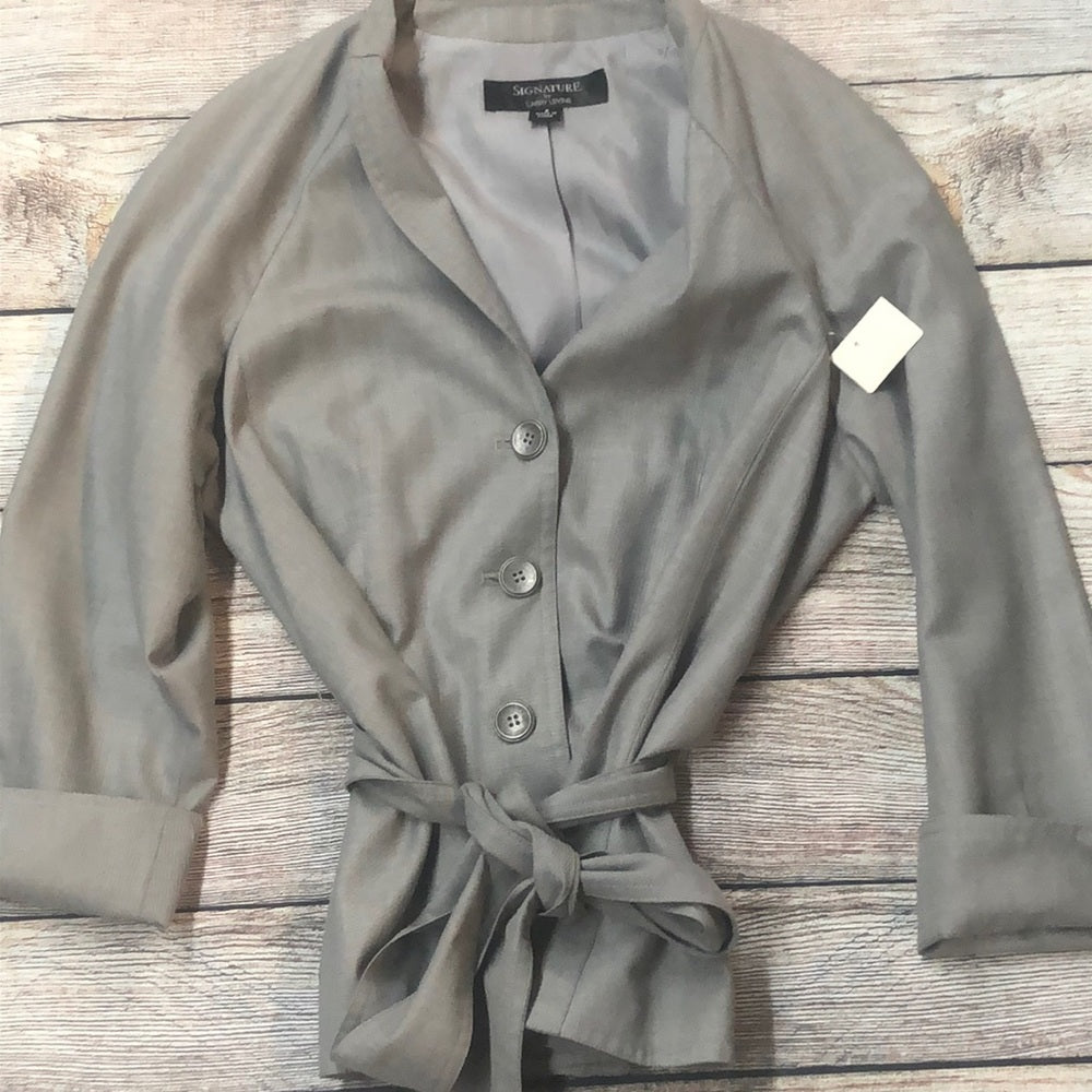 Signature sz 8 gray lady’s blazer