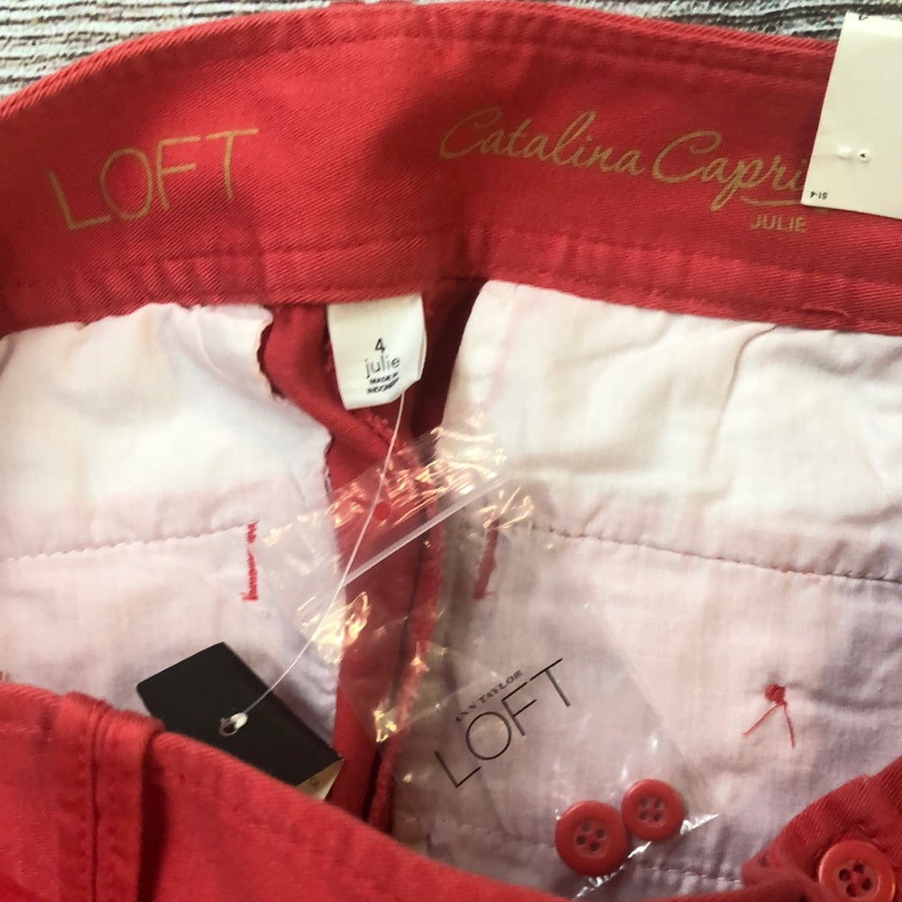 Loft red sz 4 lady’s capris