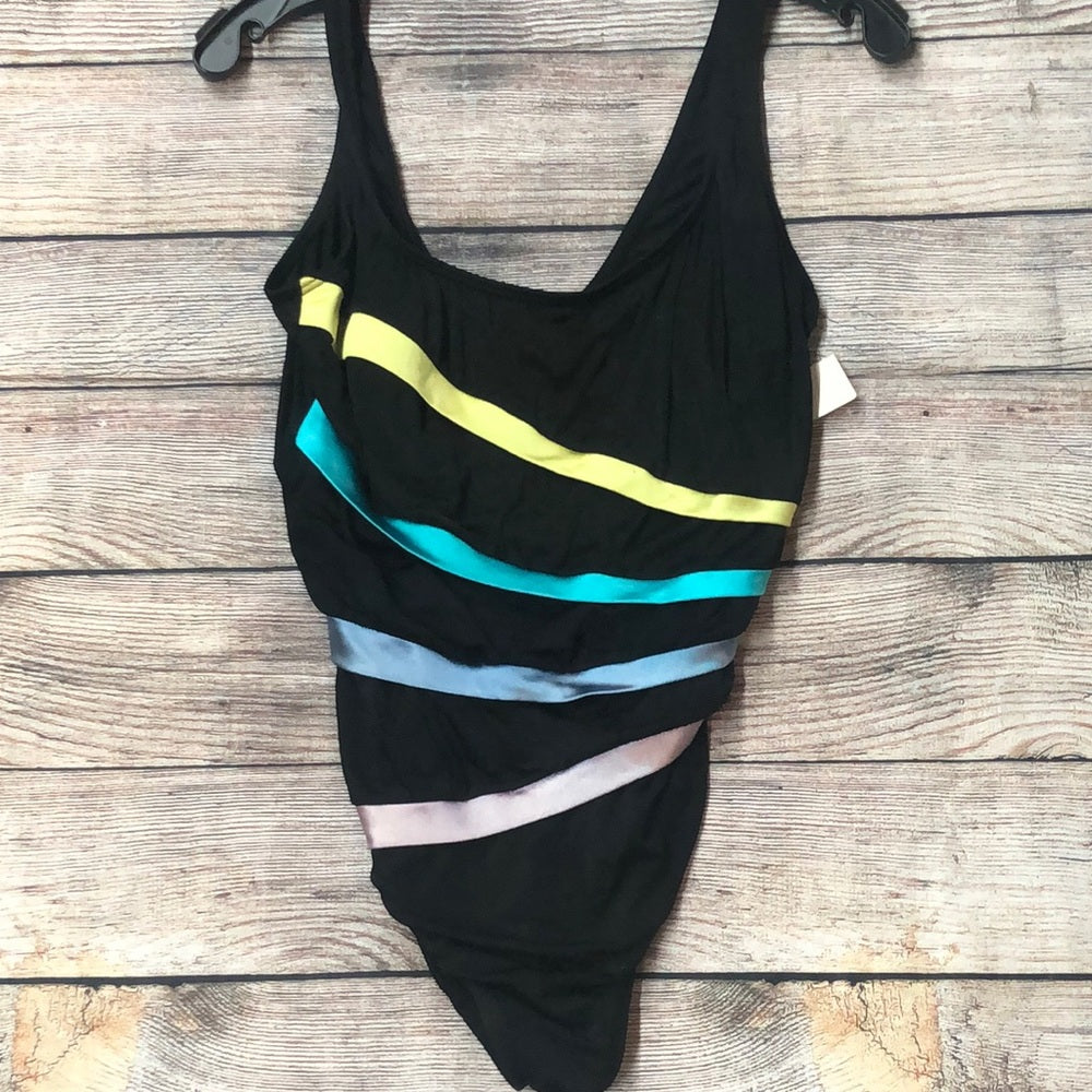 Great Lengths sz 10 one piece multicolor bathing suit