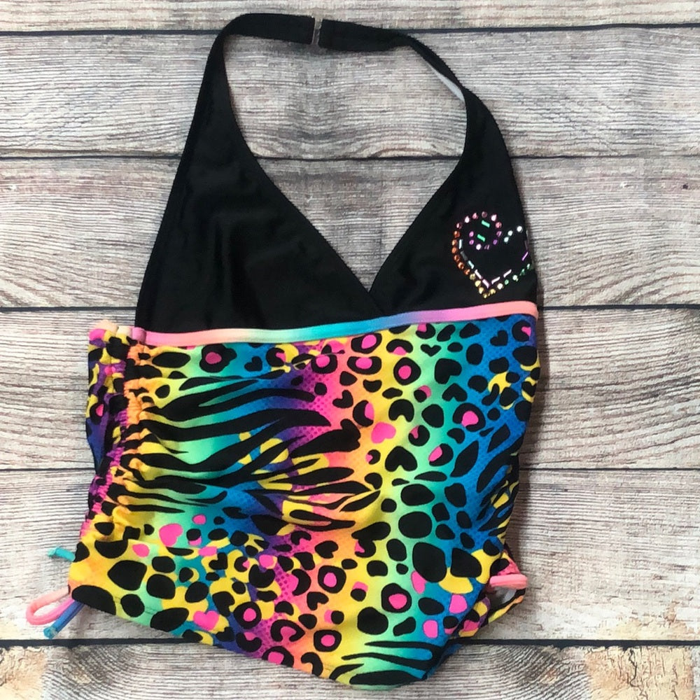 Sz XL multicolor kids bathing suit top