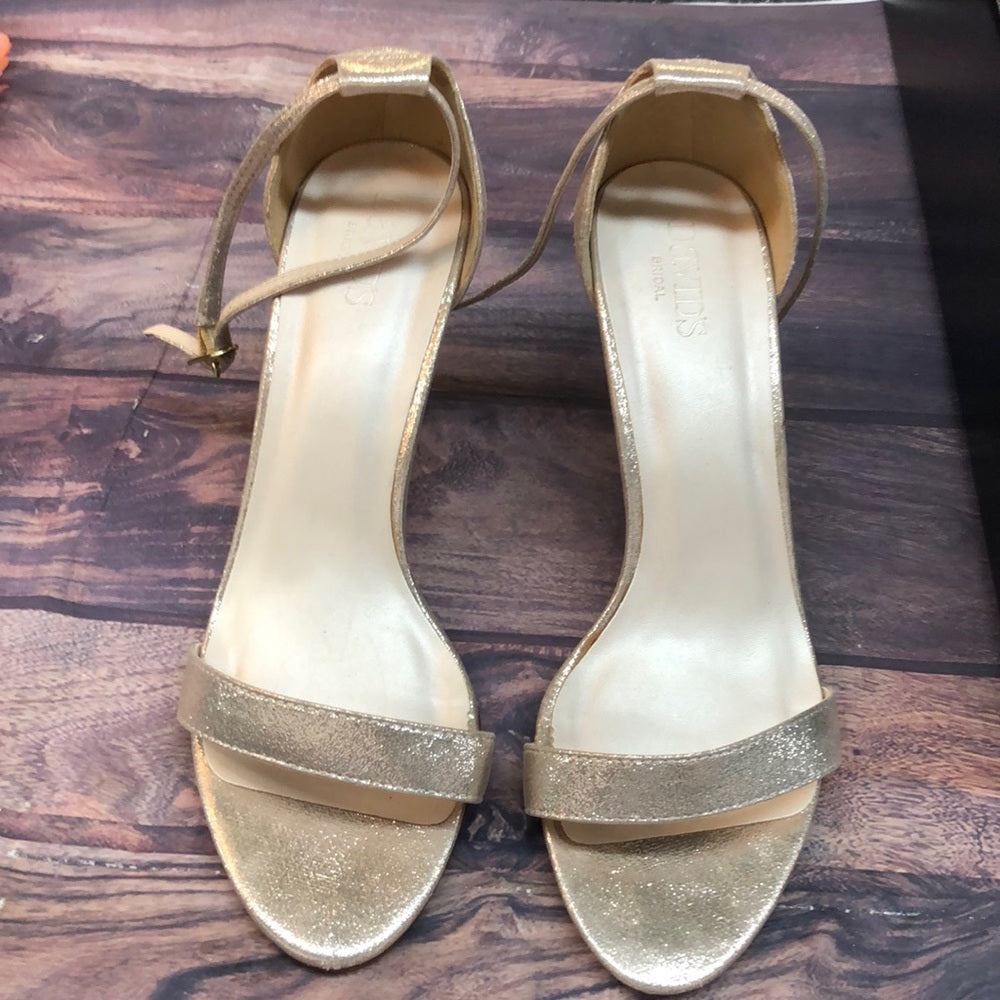 David’s Bridal sz 9.5 gold women shoes