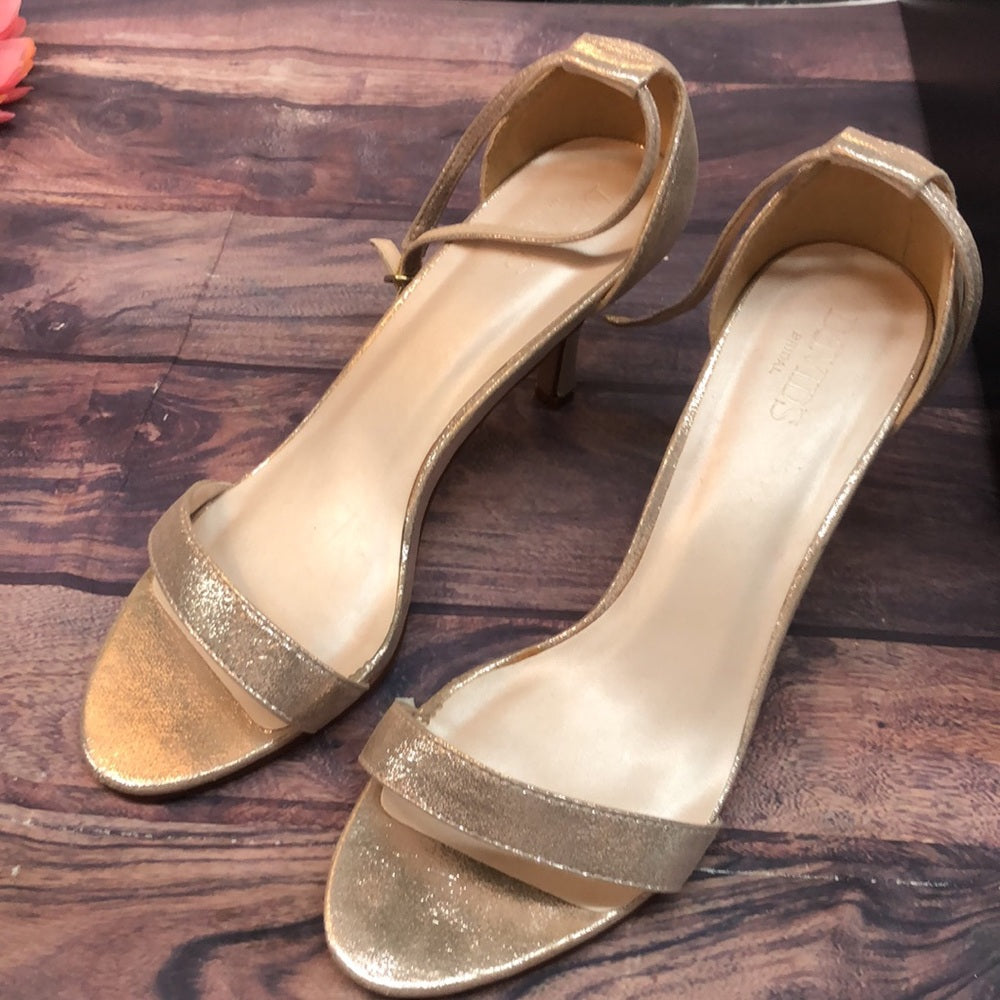 David’s Bridal sz 9.5 gold women shoes