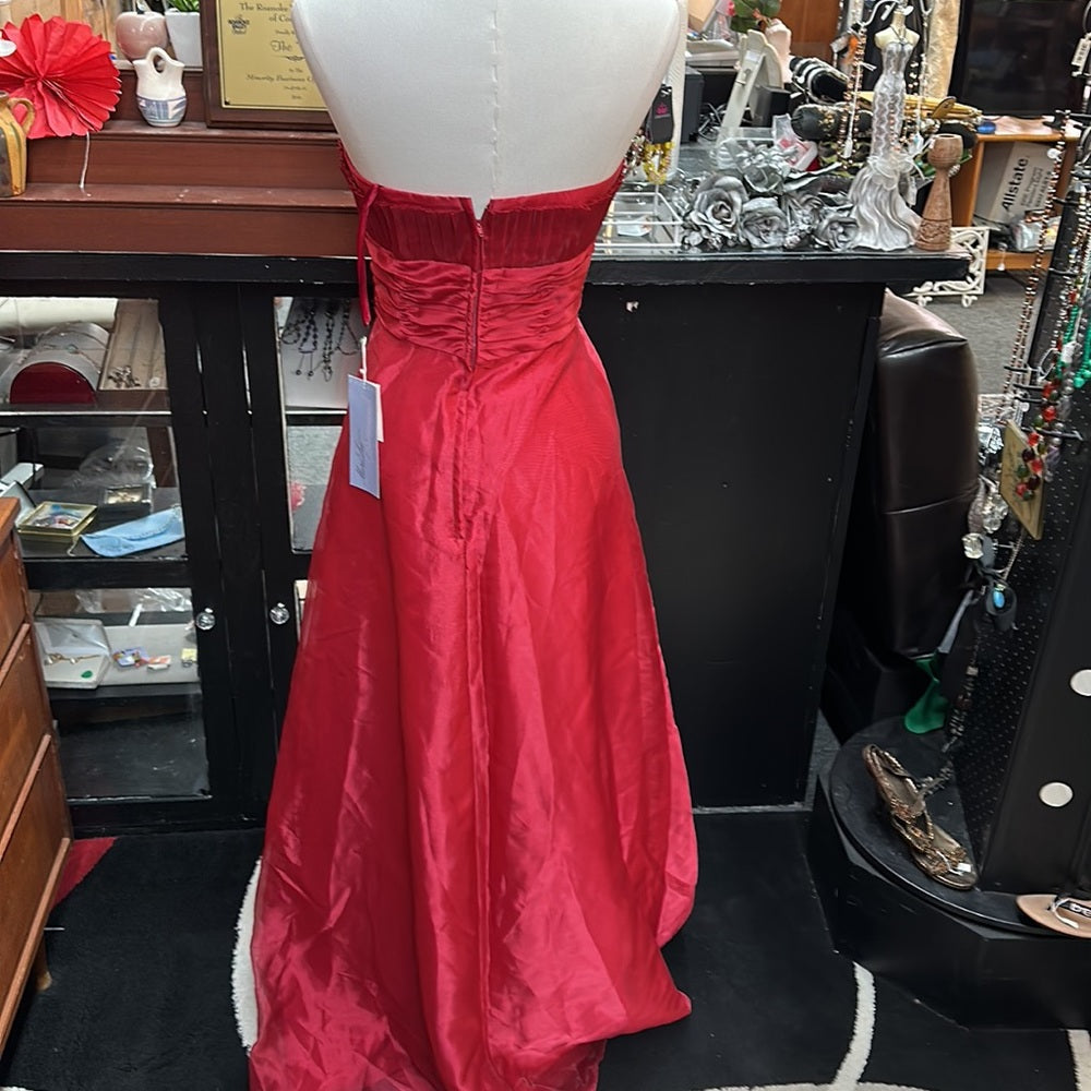 Mari Lee sz 9/10 long red formal dress