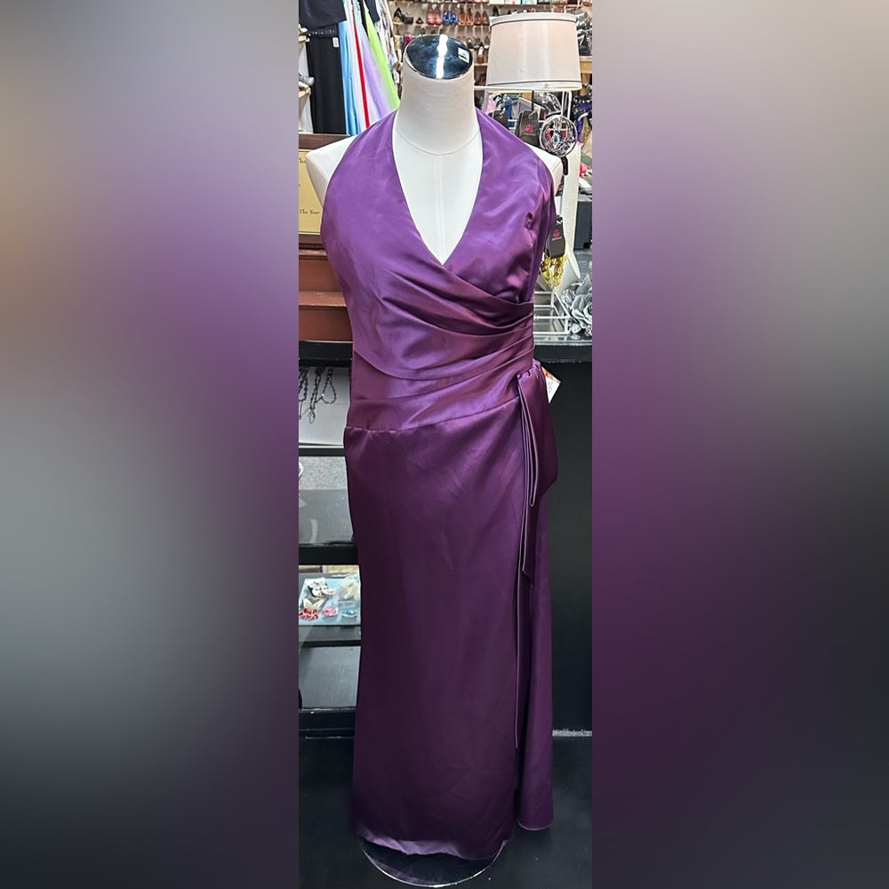 Dessy Collection sz 10 long purple formal dress