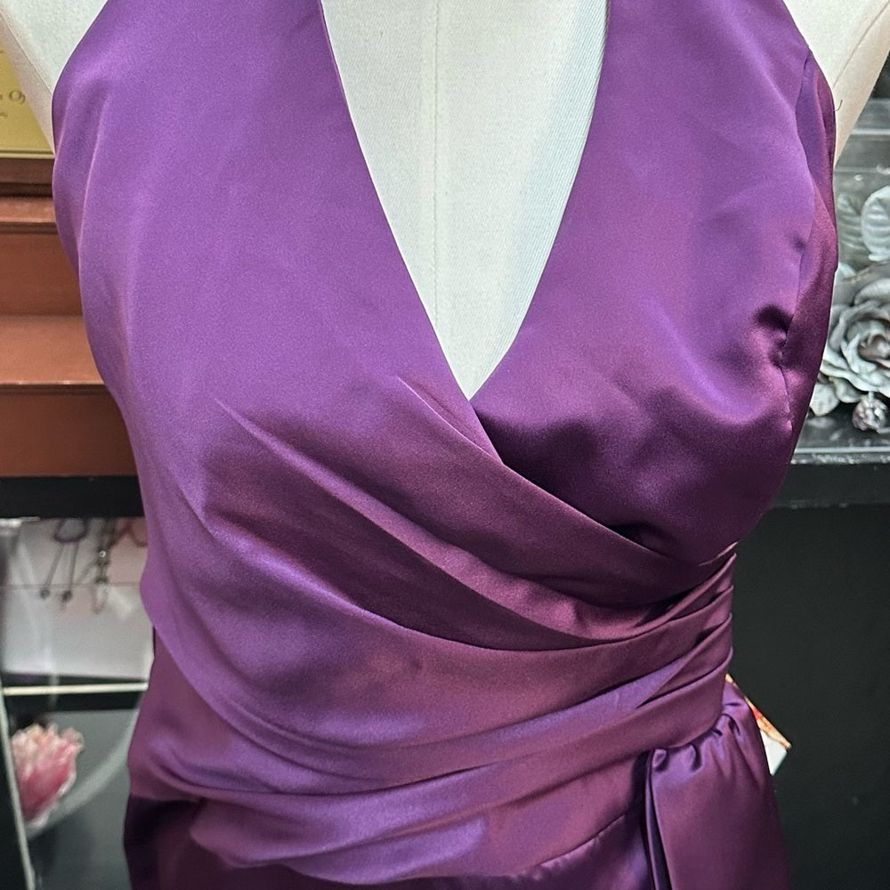 Dessy Collection sz 10 long purple formal dress